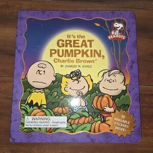 Peanuts 'It's The Great Pumpkin' Charlie Brown Hardback Book With Stickers